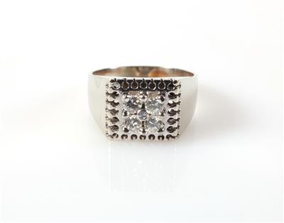 Brillant Diamant Ring zus. ca. 0,50 ct - Klenoty a náramkové