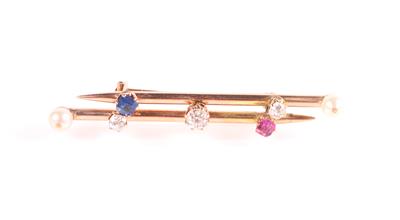 Diamant Brosche zus. ca. 0,60 ct - Jewellery and watches