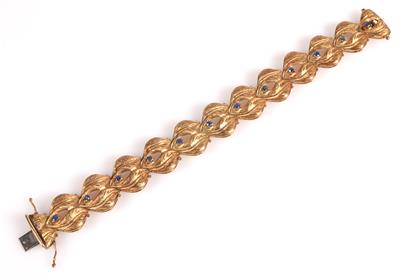 Saphir Armkette "Blätterdekor" - Jewellery and watches