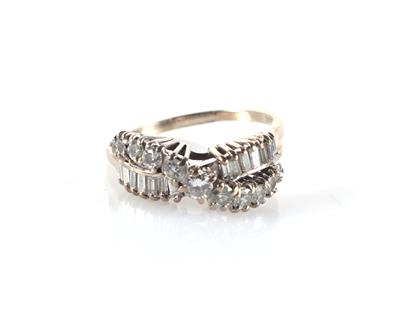 Brillant Diamant Damenring zus. ca. 1,00 ct - Jewellery and watches