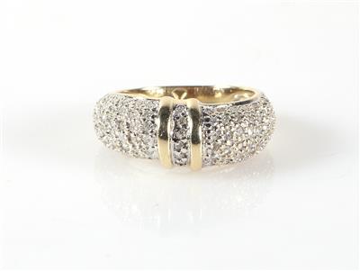 Diamantring zus. ca. 0,65 ct - Jewellery and watches