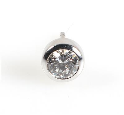 1 Brillantsolitär Ohrstecker ca. 0,50 ct - Jewellery and watches