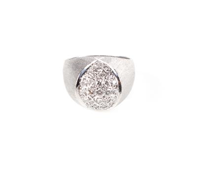 Brillantring graviert ca. 0,57 ct - Gioielli e orologi