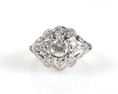 Brillant Diamant Damenring zus. ca. 0,85 ct - Gioielli e orologi