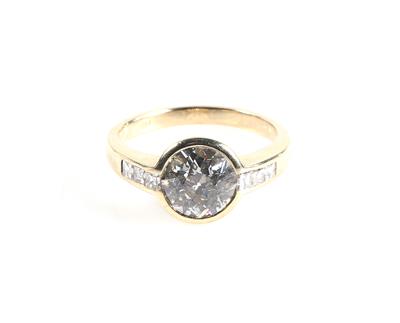 Brillant Diamant Damenring zus. ca. 2,60 ct - Jewellery and watches