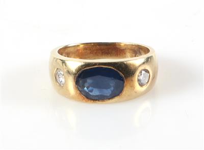 Brillant Saphir Ring - Schmuck und Uhren