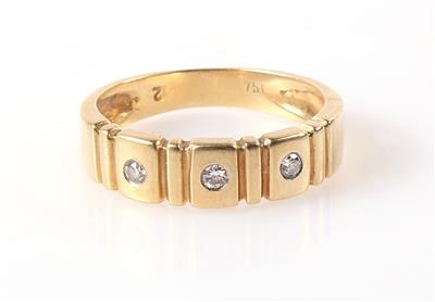 Brillant Ring zus. 0,12 ct - Jewellery and watches