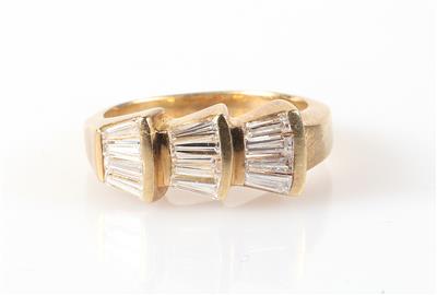 Diamant Damenring zus. ca. 0,60 ct - Jewellery and watches