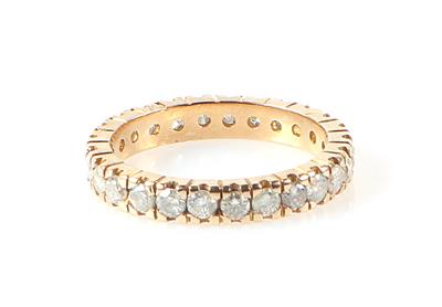 Brillant Memoryring zus. ca. 0,85 ct - Jewellery and watches