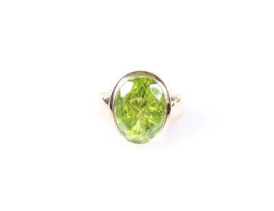 Peridot Damenring - Flora und Fauna Schmuck