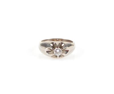 Brillant Ring ca. 0,30 ct - Jewellery and watches