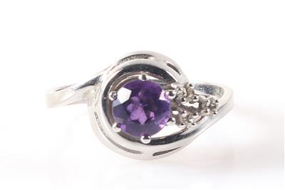 Amethyst Diamant Damenring - Jewellery and watches