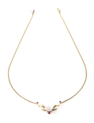 Rubin Diamant Collier - Schmuck und Uhren