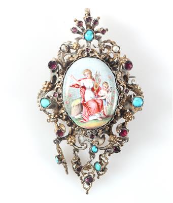 Anhänger "Muse Erato mit Putto" - Schmuck und Uhren Weihnachtsauktion