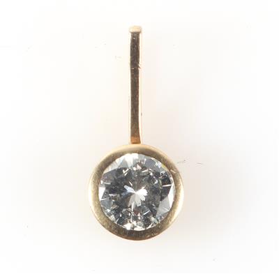 Brillantsolitär Anhänger 0,53 ct (grav.) - Schmuck und Uhren Weihnachtsauktion