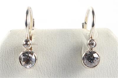 Diamant Ohrringe zus. ca. 0,65 ct - Jewellery and watches