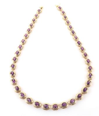 Amethystcollier - Klenoty a náramkové