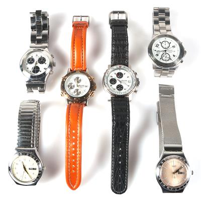 Konvolut Pulsar und Swatch Armbanduhren - Jewellery and watches