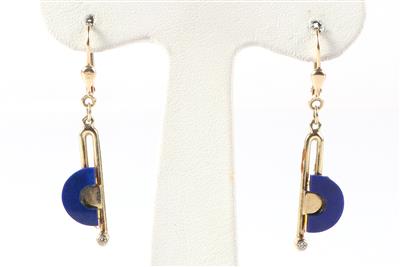 (Beh.) Lapis Lazuli Ohrgehänge - Schmuck und Uhren