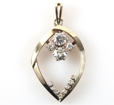 Brillant Diamant Anhänger zus. ca. 1,50 ct - Gioielli e orologi