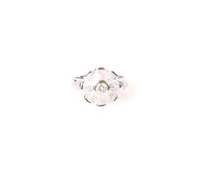 Brillant Damenring zus. ca. 0,70 ct "Blume" - Jewellery and watches