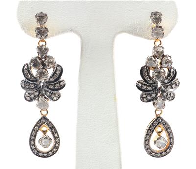 Diamant Ohrgehänge zus. ca. 2,00 ct - Jewellery and watches