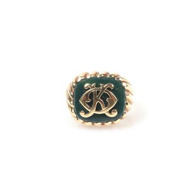 Monogrammring "K. O." - Schmuck und Uhren