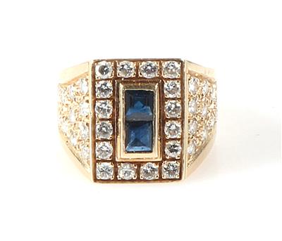 Saphir Brillantdamenring - Jewellery and watches