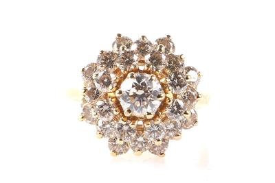 Brillant Damenring zus. ca. 2,05 ct - Schmuck und Uhren