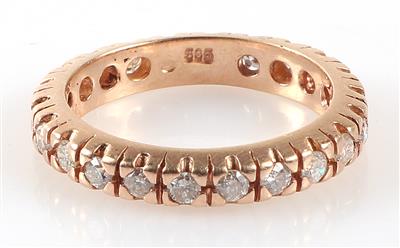 Brillantmemoryring zus. ca. 0,85 ct - Jewellery and watches