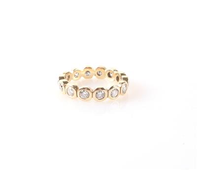 Brillant-Memoryring zus. ca.1,00 ct - Jewellery and watches