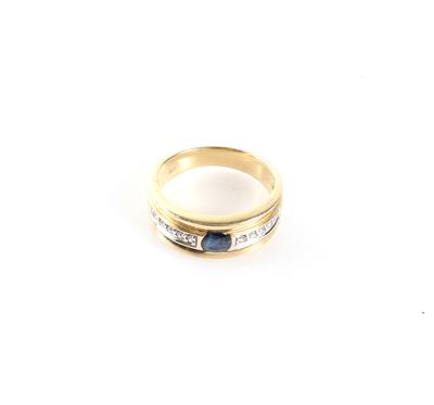 Saphir Diamant Damenring - Schmuck und Uhren