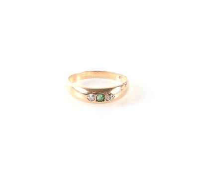 Smaragd Diamant Ring - Schmuck und Uhren