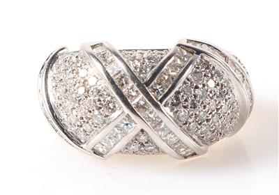 Brillant Diamant Damenring zus. ca. 2,00 ct - Jewellery and watches