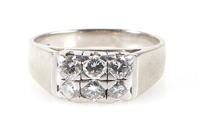 Brillantring zus. ca. 0,70 ct - Gioielli e orologi