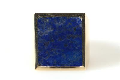 (Beh.) Lapis Lazuli Herrenring - Jewellery and watches