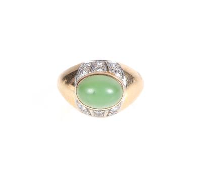 Brillant Damenring Stein aus der Jadegruppe - Klenoty a náramkové