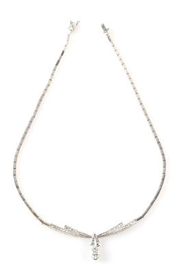 Brillant-Diamant-Collier zus. ca.0,85 ct - Schmuck und Uhren