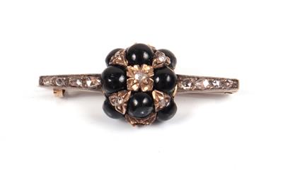 Onyx Diamant Brosche - Schmuck und Uhren