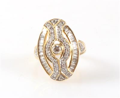 Brillant Diamant Damenring zus. ca. 0,80 ct - Gioielli e orologi