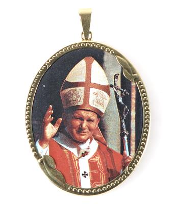 Heiligenanhänger "Papst Johannes Paul II" - Schmuck und Uhren