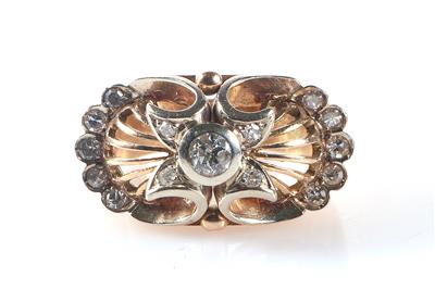 Brillant/Diamant Damenring zus. ca. 0,45 ct - Jewellery and watches