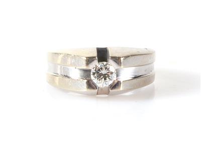 Brillant Ring 0,46 ct(grav.) - Schmuck und Uhren