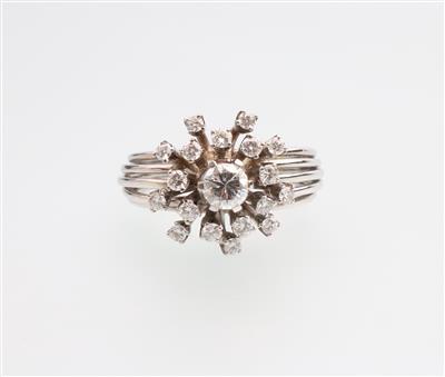 Brillantring zus. ca. 0,80 ct - Klenoty a náramkové