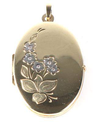 Medaillon "Blumen" - Jewellery and watches