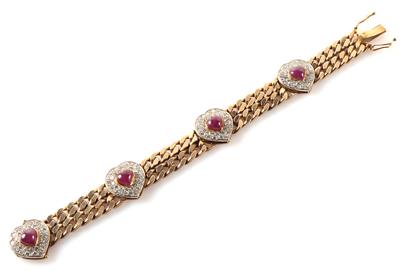 Brillantarmkette zus. ca. 4,00 ct - Jewellery and watches