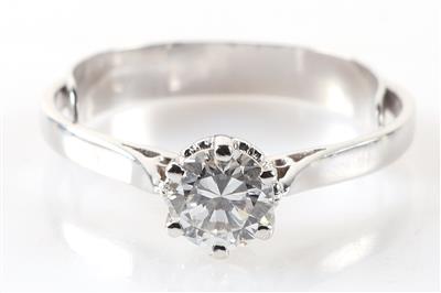 Brillantsolitärring ca. 0,70 ct - Schmuck und Uhren