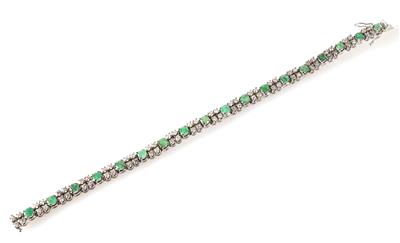 Smaragd Brillant/Diamant Armband - Gioielli e orologi