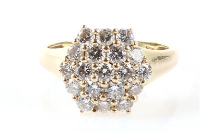 Brillant Damenring zus. ca. 1,50 ct (grav.) - Jewellery and watches