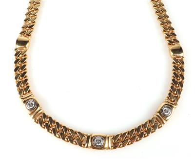 Brillantcollier zus. ca. 0,95 ct - Gioielli e orologi